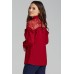 Блузка Teffi style 1473 бордовые тона