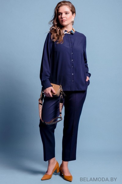 Блузка S. Malich 11126 синий