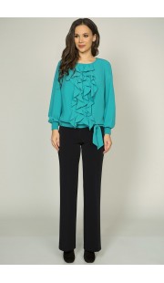Блузка Teffi style 1207 бирюза