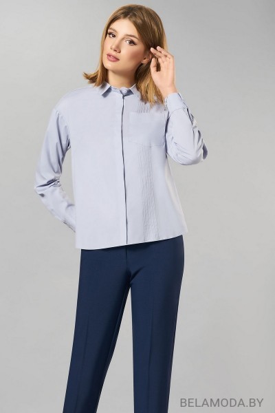 Блузка Denissa Fashion 1251-1 голубой