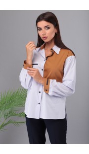 Блузка Denissa Fashion 1324 бело-молочный