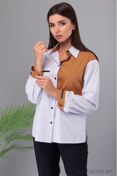Блузка Denissa Fashion 1324 бело-молочный