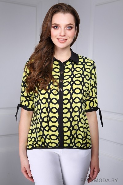 Блузка DiLiaFashion 0066 желтый