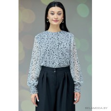 Блузка Angelina & Co 655 чёрный и белый Блузка Angelina & Co 655 чёрный и белый
