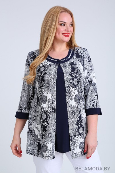 Блузка Mamma moda м-36 синие тона