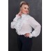 Блузка Euromoda 300 белый с темно-синим Блузка Euromoda 300 белый с темно-синим