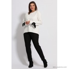 Блузка BegiModa 4009 молочный+черный Блузка BegiModa 4009 молочный+черный