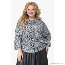 Блузка Angelina & Co 656 чёрный и белый