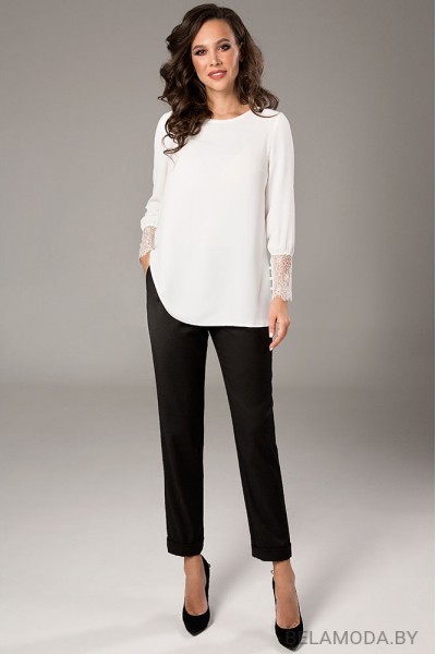 Блузка Teffi style 1476 молочный