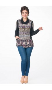 Блузка Melissena 941 фиолетовые тона