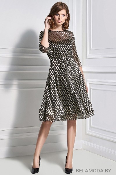 Платье Bazalini 3268 черный с золотом