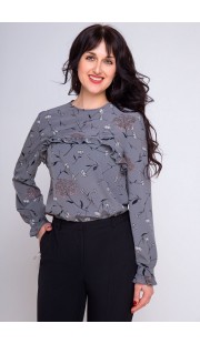 Блузка SWALLOW 166 серый