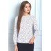 Блузка Anelli 532.1 белый с черным горохом
