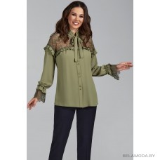 Блузка Teffi style 1473 олива