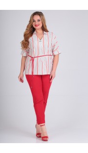 Брюки SandyNa 13756 красный
