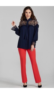 Брюки Teffi style 1302 красный