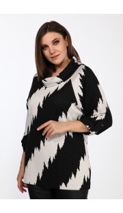 Джемпер Lady Style Classic 2333/2 Черный с молочным