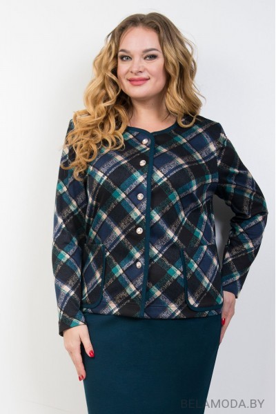 Жакет TricoTex Style 1855ж зеленые тона