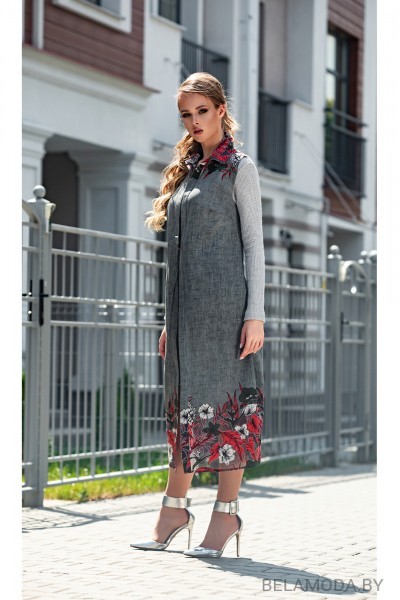 Жилет Diva 1326 серый
