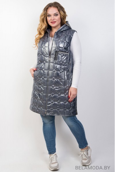 Жилет TricoTex Style 1856 серебрянный