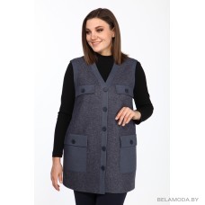 Жилет Lady Style Classic 2356 Синие тона