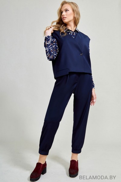 Жилет Teffi style 1606 синий