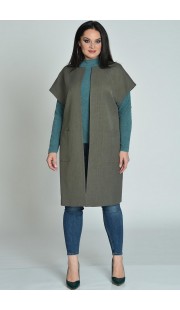 Жилет Lady Style Classic 1603 серо-зеленый