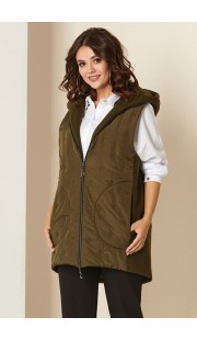 Жилет Andrea Style 00277 хаки