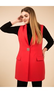 Жилет Teffi style 1423 красный