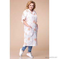 Кардиган Romanovich style 9-1646 молочный с оранжевым Кардиган Romanovich style 9-1646 молочный с оранжевым