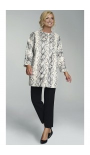 Кардиган Denissa Fashion 1087-1 черно-молочный
