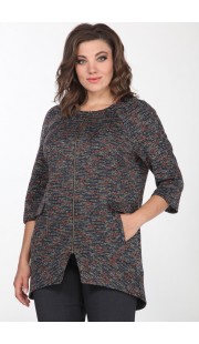 Кардиган Lady Style Classic 1212/1 серые тона с цветным