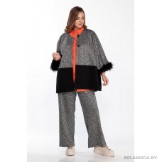 Кардиган Belinga 5126 серый и черный Кардиган Belinga 5126 серый и черный