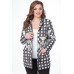 Кардиган Дали 5360 серый с белым