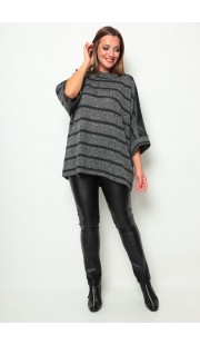 Комплект брючный Michel Chic 1257 серый, черный