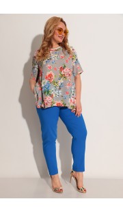 Комплект брючный Michel Chic 1234 серый с синим