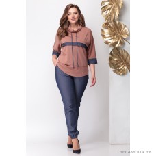 Комплект брючный Michel Chic 1118 бежевые тона