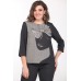 Комплект брючный Lady Style Classic 2178 графитовый с серым