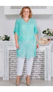 Комплект брючный Aira Style 479 бирюза