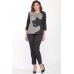 Комплект брючный Lady Style Classic 2178 графитовый с серым Комплект брючный Lady Style Classic 2178 графитовый с серым