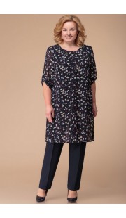 Комплект брючный Svetlana Style 970 темно-синий с черным