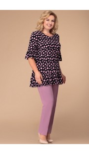Комплект брючный Svetlana Style 1255 черный с розовым