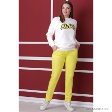 Комплект брючный Michel Chic 578 молочный с желтым Комплект брючный Michel Chic 578 молочный с желтым