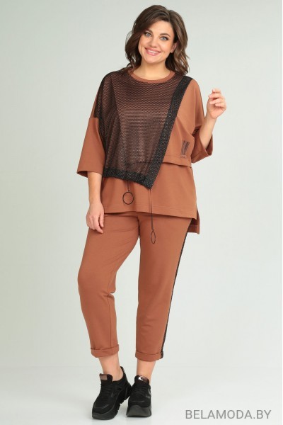 Комплект брючный Michel Chic 1329 рыжий