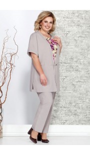 Комплект брючный Ivelta plus 3578 беж с розовым