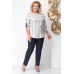 Комплект брючный Michel Chic 1131 серый с синим Комплект брючный Michel Chic 1131 серый с синим
