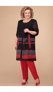 Комплект брючный Svetlana Style 1394 черный с красным