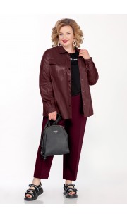 Комплект брючный Pretty 1224 бордовые тона