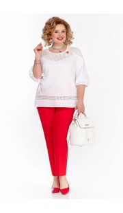 Комплект брючный Pretty 1119 красно-молочный
