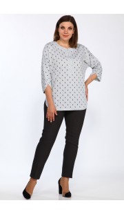 Комплект брючный Lady Style Classic 1392/1 графитовый с серым